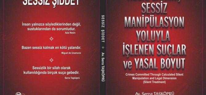 ''MANİPÜLASYON YOLUYLA İŞLENEN SUÇLAR'' KİTABI RAFLARDA YERİNİ ALDI