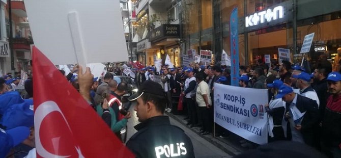 PENDİK'TE KOTON FİRMASI PROTESTO EDİLDİ