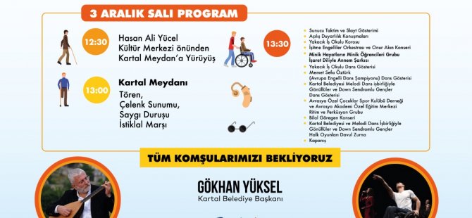 KARTAL BELEDİYESİ'NDEN ENGELSİZ YAŞAM FESTİVALİ