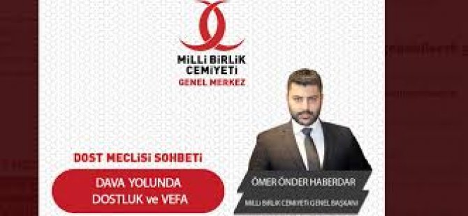 MİLLİ BİRLİK CEMİYETİ KURUCU BAŞKANININ AYAKLANMA ÇAĞRISINA SUÇ DUYURUSU