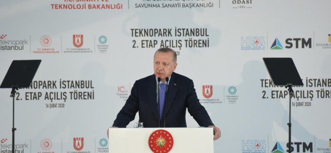 CUMHURBAŞKANI ERDOĞAN TEKNOPARK AÇILIŞI İÇİN PENDİK'E GELDİ