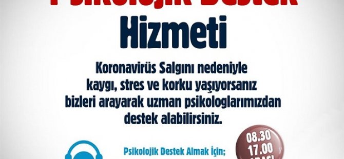 PENDİK BELEDİYESİ'NDEN KORANAVİRÜS PSİKOLOJİK DESTEK HİZMETİ