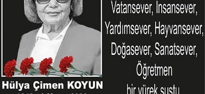 ADD KARTAL ŞUBESİ'NDEN HÜLYA ÖĞRETMEN İÇİN BAŞSAĞLIĞI MESAJI