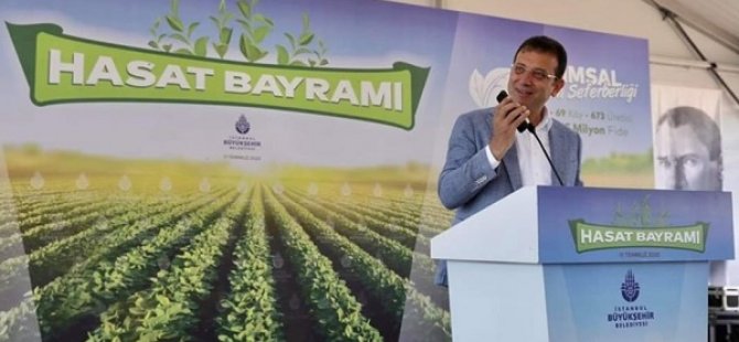 İBB BAŞKANI EKREM İMAMOĞLU PENDİK GÖÇBEYLİ'DE HASAT BAYRAMINA KATILDI