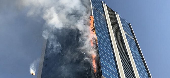 ANKARA'DA KORKUTAN PLAZA YANGINI! VATANDAŞLAR TAHLİYE EDİLİYOR