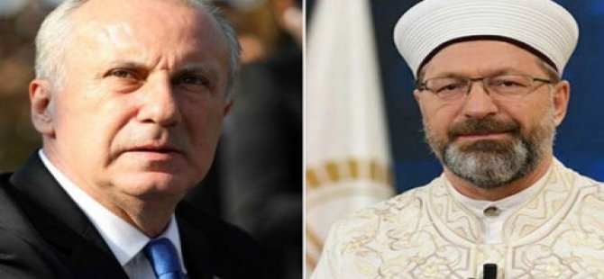 MUHARREM İNCE'DEN DİYANET BAŞKANI ALİ ERBAŞ'A DAVA