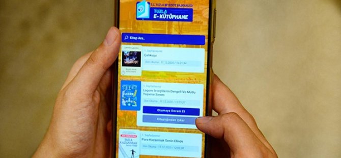 TUZLA'DA E-KÜTÜPHANE UYGULAMASINA BİNLERCE KİŞİ ERİŞİM SAĞLADI