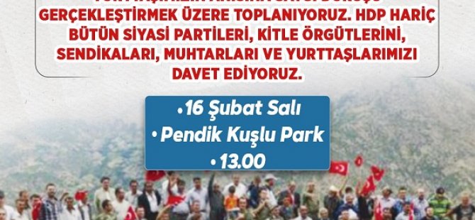 VATAN PARTİSİ PENDİK İLÇE BAŞKANLIĞI'NDAN TERÖR ÖRGÜTÜNÜ KINAMA ÇAĞRISI