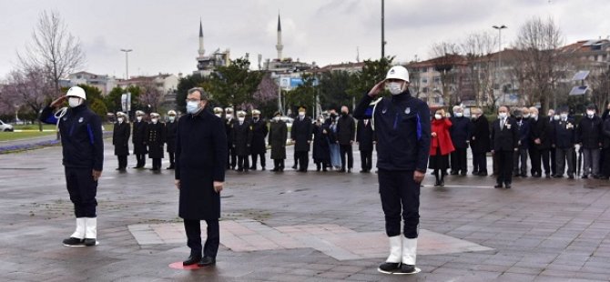 ÇANAKKALE ZAFERİNİN 106 YIL DÖNÜMÜNDE PENDİK'TE ŞEHİTLER UNUTULMADI