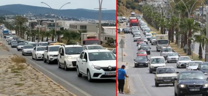 BU NASIL TAM KAPANMA? HALK TATİLE GİDER GİBİ  BODRUM'A AKIN ETTİ