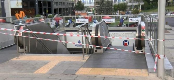 İSTANBUL'DA METRO DURAĞINDA ÇIKAN YANGIN PANİĞE NEDEN OLDU