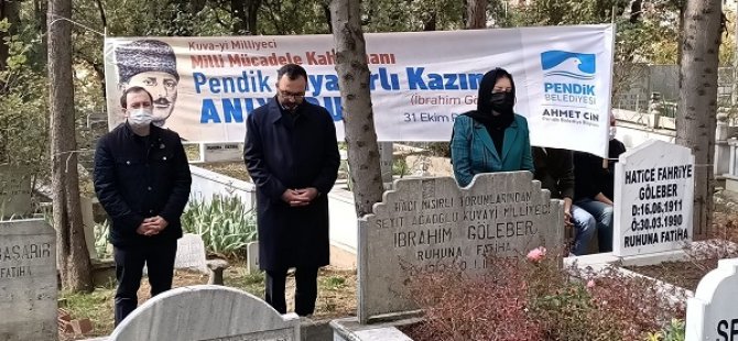 MİLLİ MÜCADELE KAHRAMANI KARTALLI KAZIM PENDİK'TE MEZARI BAŞINDA ANILDI