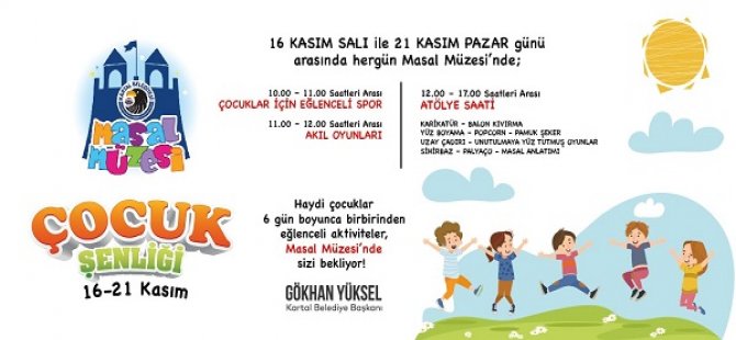 KARTALLI MİNİKLER ARA TATİLİNİN TADINI, ‘ÇOCUK ŞENLİĞİ’ İLE ÇIKARACAK