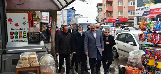 AK PARTİ İSTANBUL  İL BAŞKANI OSMAN NURİ KABAKTEPE'DEN FATİH MAHALLE ESNAFINA ZİYARET