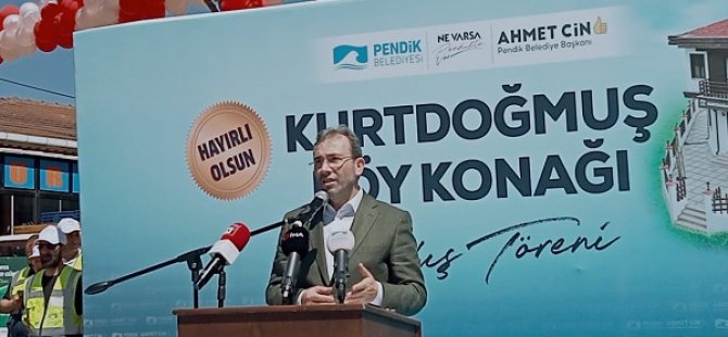 BAŞKAN AHMET CİN; ''GÖÇBEYLİ HALKINA NE KADAR HİZMET ETSEK AZDIR''