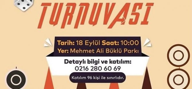 KARTAL'DA TAVLA TURNUVASI HEYECANI BAŞLIYOR