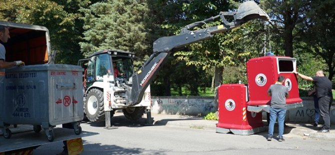 KARTAL BELEDİYESİ'NDEN UĞUR MUMCU MAHALLESİ'NE YENİ NESİL KONTEYNER