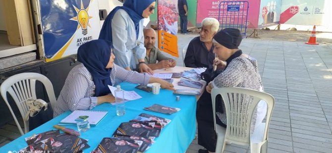 AK PARTİ MALTEPE İLÇE BAŞKANLIĞI YALI MAHALLESİ'NDE VATANDAŞLARA DOKUNDU