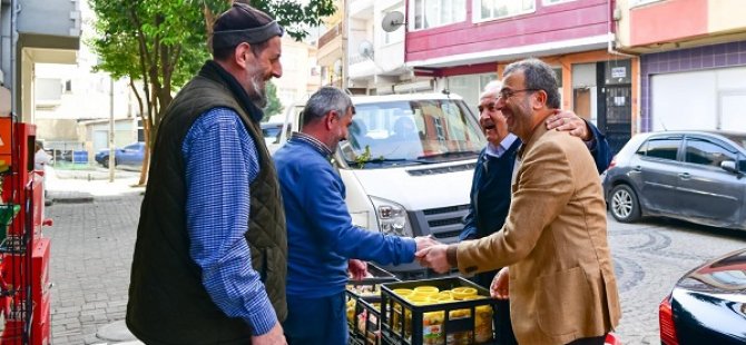 BAŞKAN AHMET CİN'DEN KAYNARCA MAHALLE ESNAFINA ZİYARET