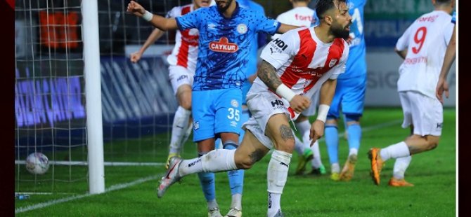 PENDİKSPOR RİZE'DEN BİR PUANLA DÖNÜYOR