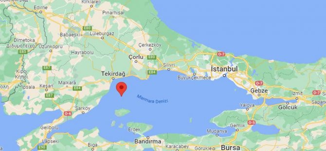 MARMARA TEKİRDAĞ AÇIKLARINDA  DEPREM!