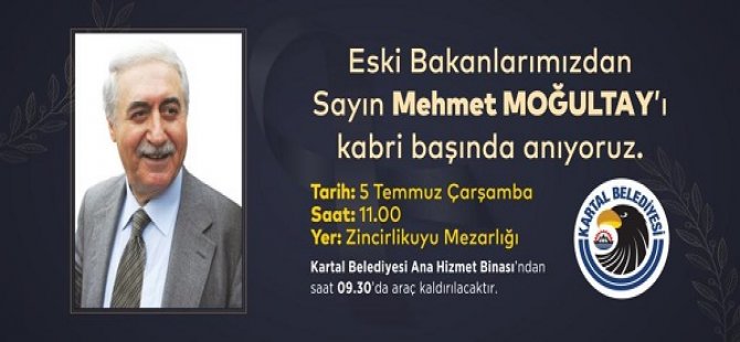 ESKİ BAKA MOĞULTAY VEFATININ 6.INCI YILINDA KABRİ BAŞINDA ANILACAK