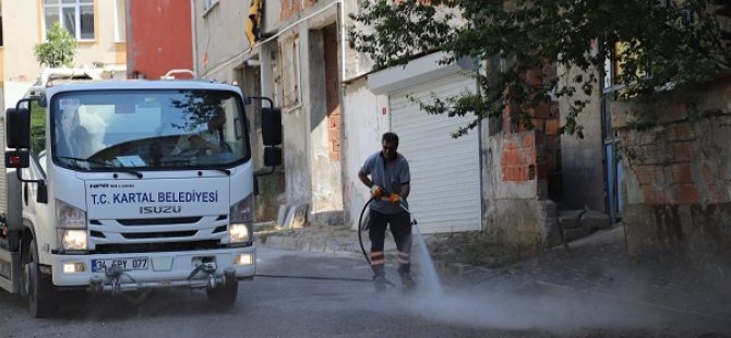 KARTAL'IN 20 MAHALLESİNDE  TEMİZLİK SEFERBERLİĞİ BAŞLADI