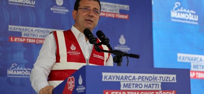 EKREM İMAMOĞLU PENDİK KAYNARCA TUZLA METRO HATTI TBM TÖRENİNE KATILDI