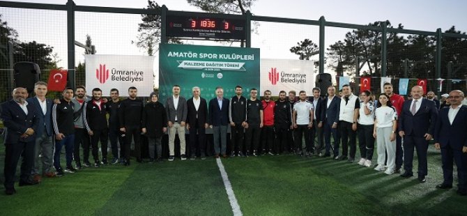 AMATÖR SPOR KULÜPLERİNE BÜYÜK DESTEK