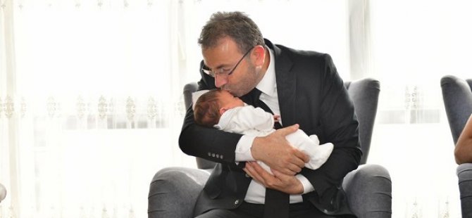 BAŞKAN AHMET CİN'DEN HOŞGELDİN BEBEK ZİYARETİ