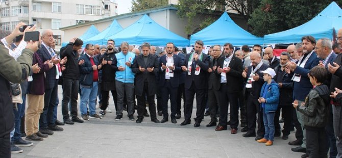 KARTAL MİLLİ İRADE PLATFORMU'NDAN GAZZE'YE HAYIR ÇARŞISI KERMES DESTEĞİ