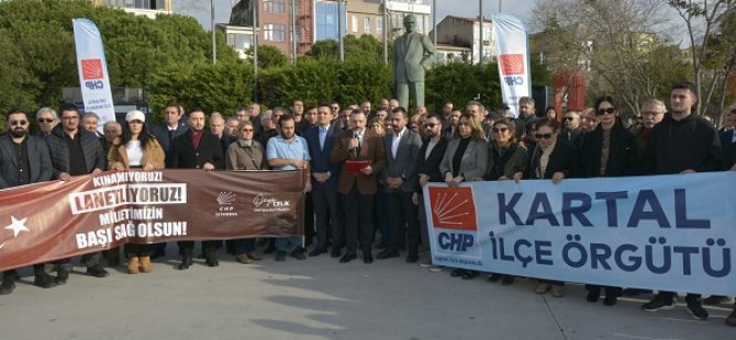 CUMHURİYET HALK PARTİSİ KARTAL İLÇE BAŞKANLIĞI TERÖRÜ LANETLEDİ