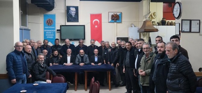 SÜLEYMAN TURAN KAYNARCA ERZURUMLULAR KÜLTÜR VE DAYANIŞMA DERNEĞİ İLE BİR ARAYA GELDİ