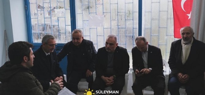 SÜLEYMAN TURAN'DAN ERTUĞRULGAZİ MAHALLESİ SOSYAL YARDIMLAŞMA DERNEĞİ'NE ZİYARET