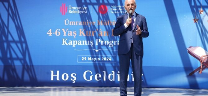 BAŞKAN YILDIRIM KUR’AN KURSU ÖĞRENCİLERİNE SERTİFİKALARINI VERDİ