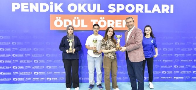 PENDİK OKUL SPORLARI ÖDÜL TÖRENİ GERÇEKLEŞTİ