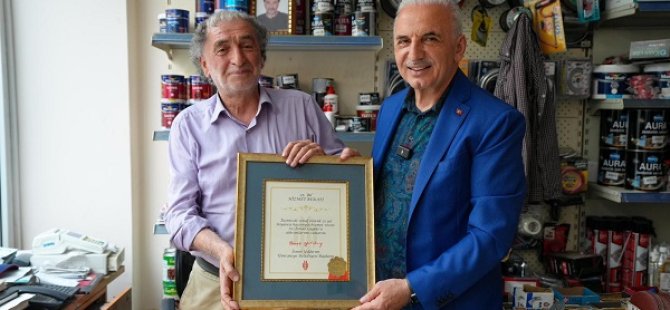 EMEK DOLU 51 YILA BAŞKAN YILDIRIM’DAN HİZMET BERATI