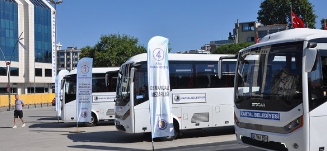 KARTAL BELEDİYESİ'DEN KURBAN BAYRAMINDA MEZARLIKLARA ÜCRETSİZ ULAŞIM İMKANI