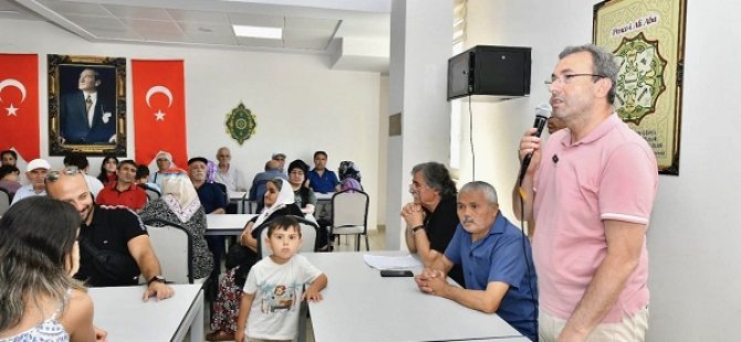 BAŞKAN AHMET CİN KAVAKPINAR CEMEVİ'NDE AŞURE LOKMASINDA BULUŞTU