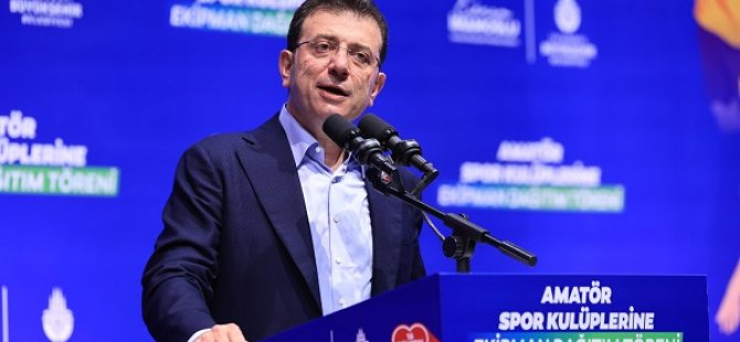 EKREM İMAMOĞLU;“51 OLAN SPOR TESİSİ SAYISINI 75’E ÇIKARDIK”