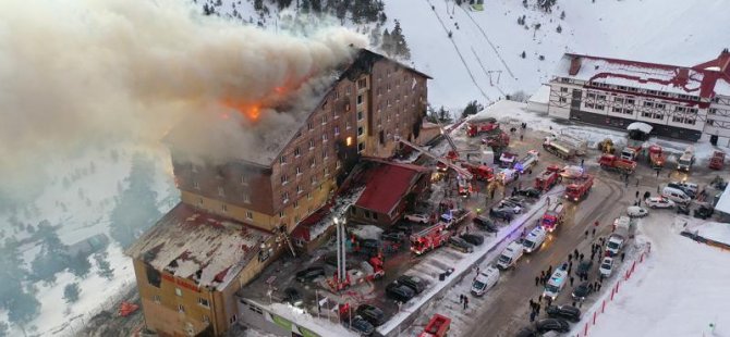 BOLU'DA OTEL YANGININDA HAYATINI KAYBEDENLERİN SAYISI 66'YA ÇIKTI