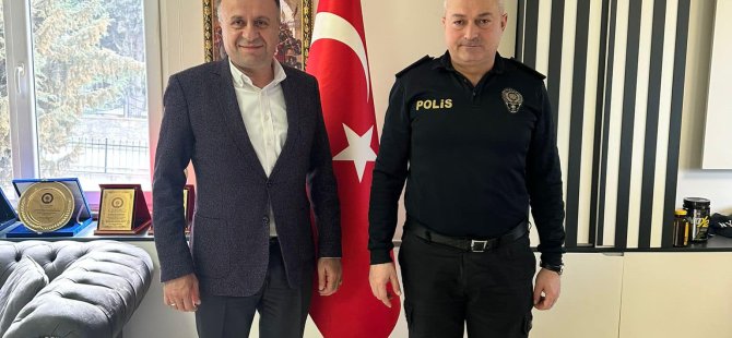 CHP PENDİK İLÇE BAŞKANI NİYAZİ GÜNERİ VE YÖNETİMİNDEN EMNİYET MÜDÜRÜ OKTAY ÇELİK'E ZİYARET