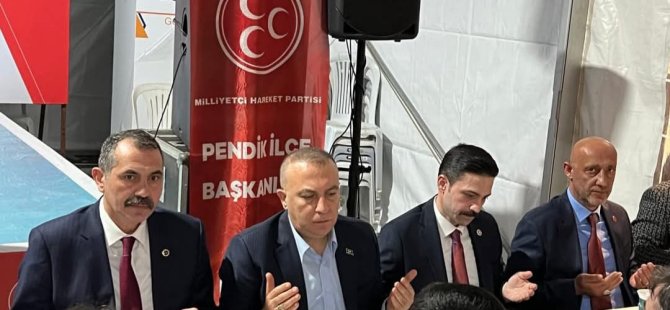 MHP PENDİK İLÇE BAŞKANLIĞI'NIN İFTAR PROGRAMINA YOĞUN İLGİ