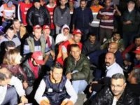 MALTEPE'DE HAKLARINI ALAMAYAN TEMİZLİK İŞÇİLERİ EYLEM YAPTI