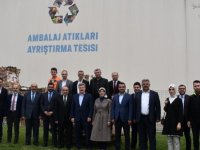 ATIK AYRIŞTIRMA TESİSİNE HAYRAN KALDILAR