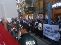 PENDİK'TE KOTON FİRMASI PROTESTO EDİLDİ