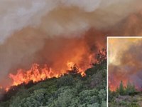 ÇANAKKALE'DE ORMAN YANGINI;CONKBAYIRI ZİYARETE KAPATILDI