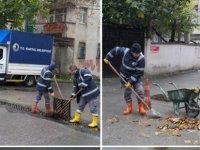 KARTAL BELEDİYESİ YOĞUN YAĞIŞLARA KARŞI ALARMA GEÇTİ