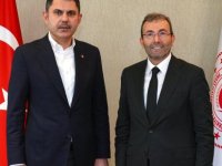 BAŞKAN AHMET CİN’DEN BAKAN MURAT KURUM’A ZİYARET